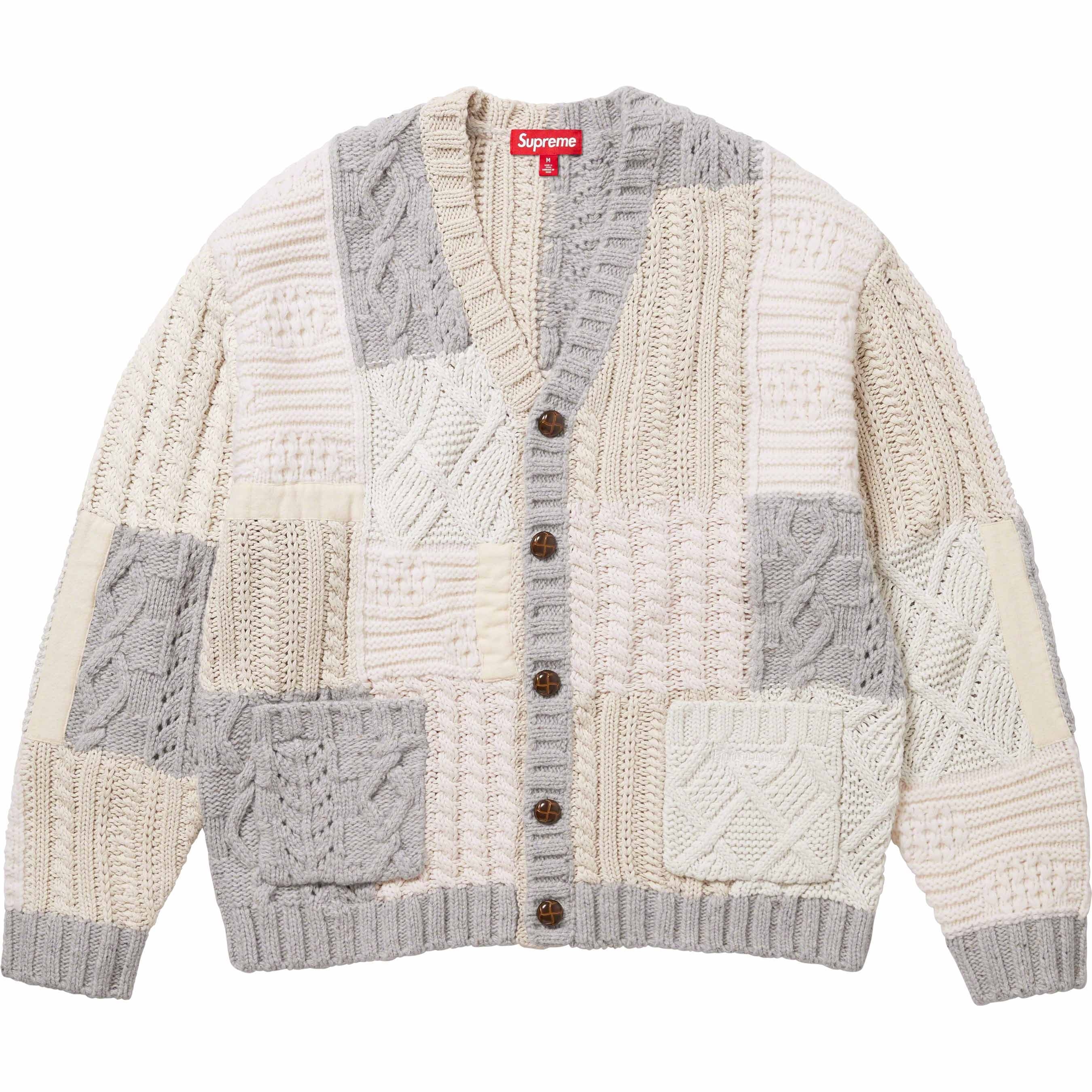 Patchwork Cable Knit Cardigan view 5